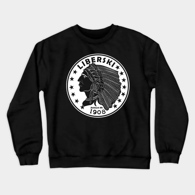 Liberski Funny Ski Quotes Crewneck Sweatshirt by Surrealcoin777